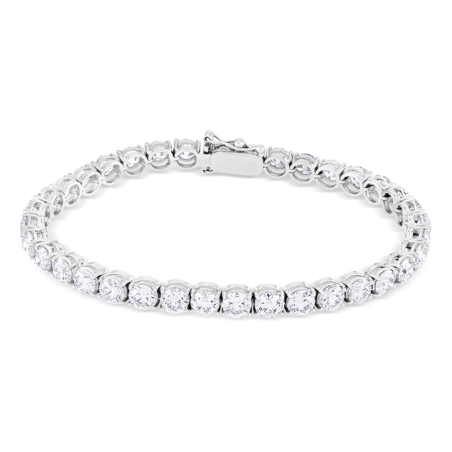 Diamond Classic Line Bracelet, 14.12ct - 18WG52 14.12ct