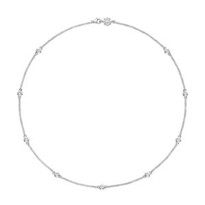 DOWER & HALL White Sapphire Twinkle Chain Necklace