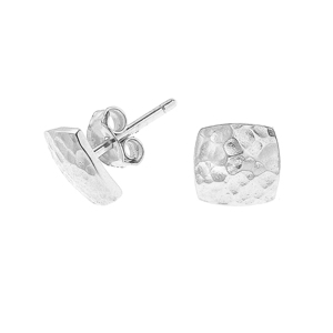 DOWER & HALL Small Flat Square Nomad Studs