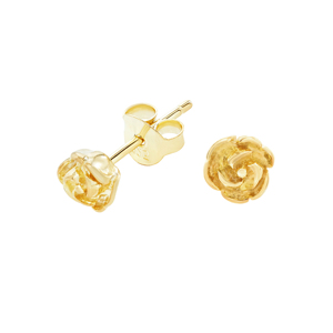 DOWER & HALL Small Wild Rose Stud Earrings