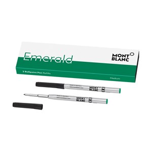 Montblanc Emerald Green Ballpoint Pen Refills (M) Pack of 2