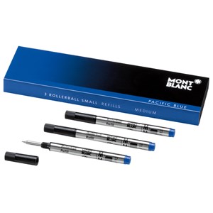 Montblanc Pacific Blue Rollerball Small Refills (M) Pack of 3