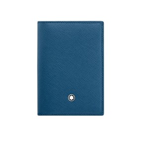 Montblanc Meisterstück Petrol Blue Leather Card Holder