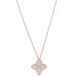 Roberto Coin PRINCESS FLOWER PENDANT WITH DIAMONDS