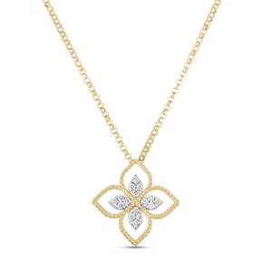 Roberto Coin PRINCESS FLOWER PENDANT WITH DIAMONDS