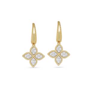 Roberto Coin PRINCESS FLOWER EARRINGS WITH DIAMONDS