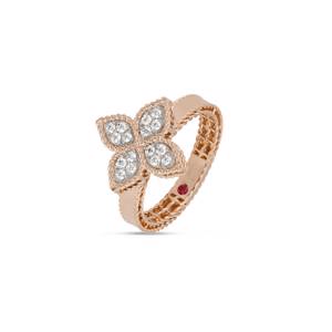 Roberto Coin PRINCESS FLOWER RING WITH DIAMONDS