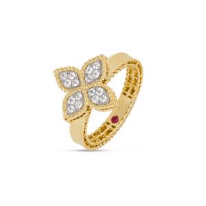 Roberto Coin PRINCESS FLOWER RING WITH DIAMONDS