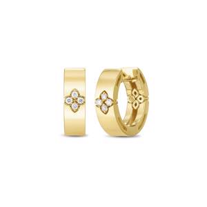 Roberto Coin LOVE IN VERONA EARRINGS WITH DIAMONDS Slim