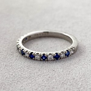 Beards Sapphire & Diamond Eternity Ring