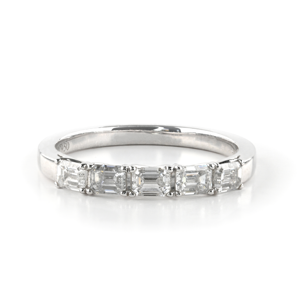 Beards Platinum 5-Stone Baguette Cut Diamond Ring