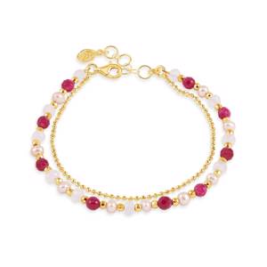 Dower & Hall Pink Blossom Orissa Bracelet