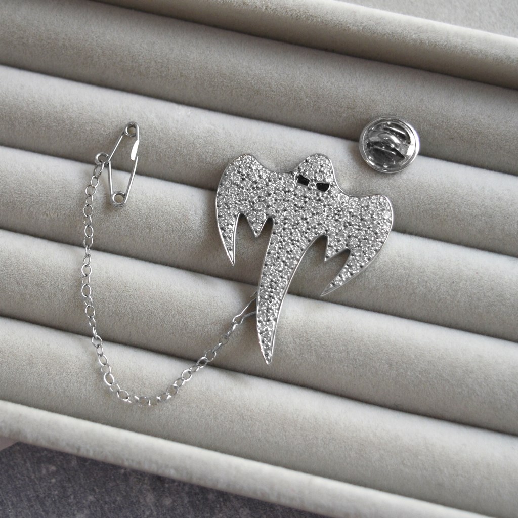 Beards Jewellers X Koenigsegg Diamond Ghost Brooch White Kgpww