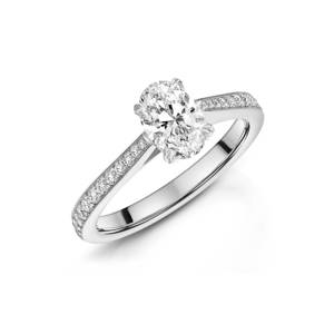 Provenance IVY Platinum Oval Cut Diamond Engagement Ring 1.00ct