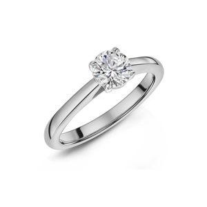 Provenance MAE Platinum Round Brilliant Cut Diamond Engagement Ring 0.50ct