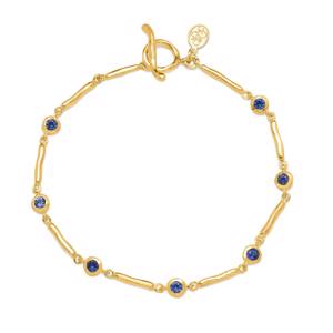 Dower & Hall Blue Sapphire Dewdrops Link Bracelet