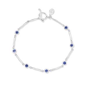 Dower & Hall Blue Sapphire Dewdrops Link Bracelet