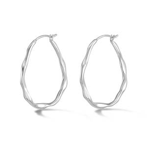 Dower & Hall Large Oval Waterfall Hoops