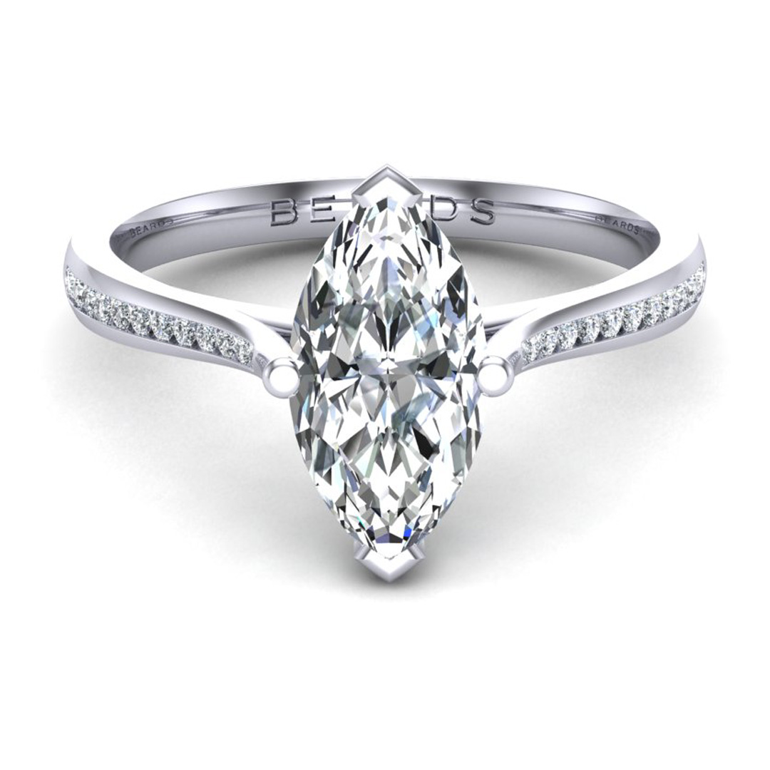 Classic Marquise + Diamond Shoulders Channel