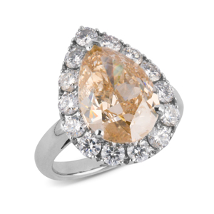 Beards 1804 High Jewellery - Champagne Pear Cut Diamond Ring